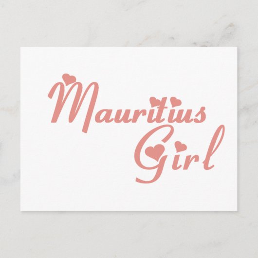Carte Postale Fille de Maurice (Devant)