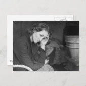 Carte Postale Fille de mineur de charbon – 1936. (Devant / Derrière)