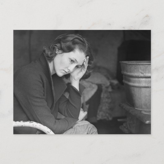 Carte Postale Fille de mineur de charbon – 1936. (Devant)