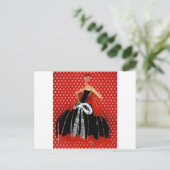 CARTE POSTALE FILLE DE MODE (Debout devant)