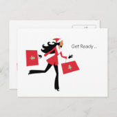 Carte postale Fille de Noël - Personnelle ou Biz (Devant / Derrière)