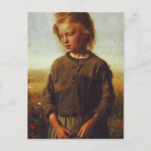 Carte Postale Fille de pêcheur, 1874 (Devant)