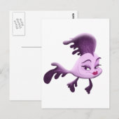 Carte Postale Fille de poisson (Devant / Derrière)