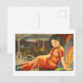 Carte Postale Fille de Shanghai (Devant / Derrière)