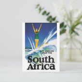 Carte Postale Fille de surf en Afrique du Sud (Debout devant)