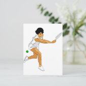 Carte Postale Fille de tennis (Debout devant)