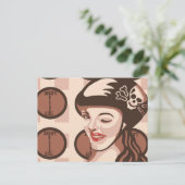 Carte Postale fille derby (Debout devant)