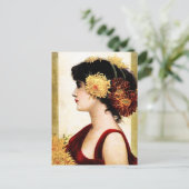 Carte Postale Fille des fleurs (Debout devant)