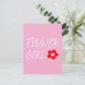 Carte Postale Fille des fleurs (Debout devant)