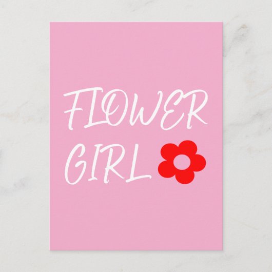 Carte Postale Fille des fleurs (Devant)