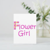 Carte Postale fille des fleurs (Debout devant)