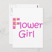 Carte Postale fille des fleurs (Devant / Derrière)