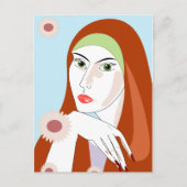 Carte Postale Fille d'été (Devant)