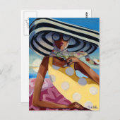 Carte Postale Fille d'été III (Devant / Derrière)