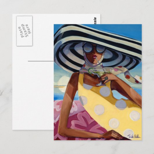 Carte Postale Fille d'été III (Devant / Derrière)