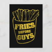 Carte Postale Fille devant les mecs (Devant)