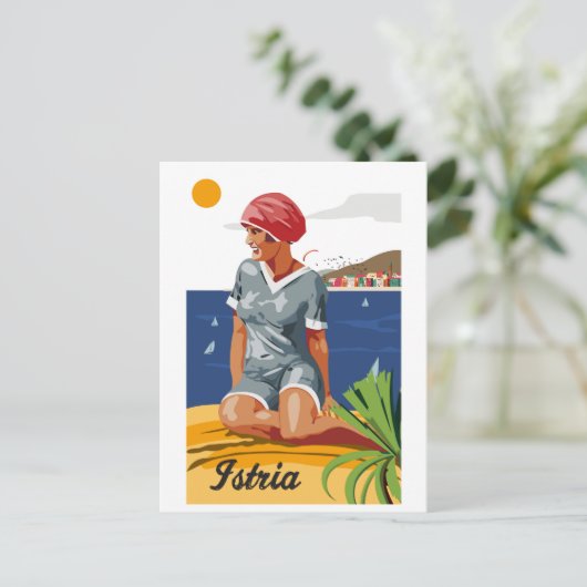 Carte Postale Fille d'Istrie (Debout devant)