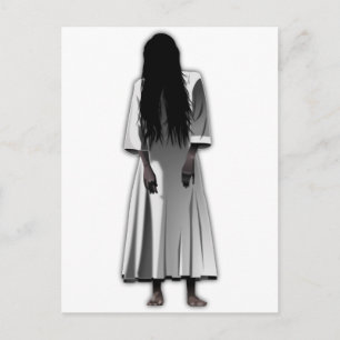 Carte Postale Fille effrayante
