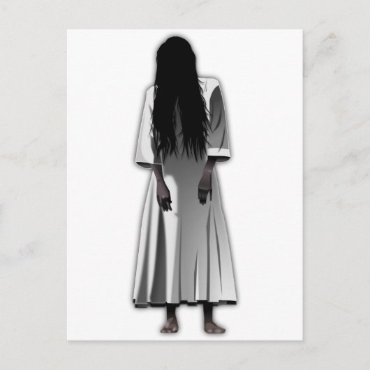 Carte Postale Fille effrayante (Devant)