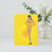 Carte Postale Fille en Bikini (Debout devant)