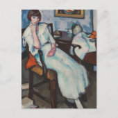 Carte Postale Fille en blanc | Samuel John Peploe (Devant)