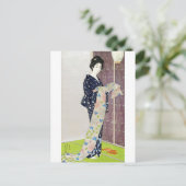 Carte Postale Fille en costume d'été, Goyō Hashiguchi (Debout devant)