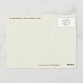 Carte Postale Fille en mouvement (Dos)