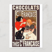 Fille et chat, Poster vintage, Alexandre Steinlen