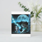 Carte Postale Fille fabriquant des papillons (Debout devant)