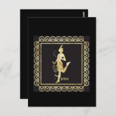 Carte Postale Fille Flapper des années 1920 Thunder_Cove (Devant / Derrière)