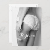 Carte Postale Fille Fleur Imprimée (Devant / Derrière)