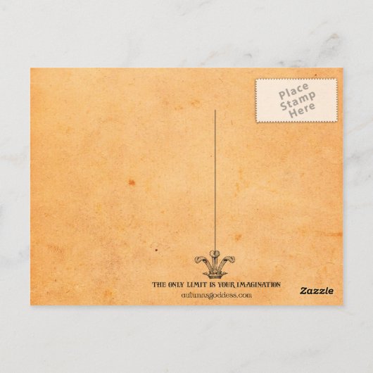 Carte postale fille folly (Dos)