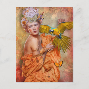 Carte postale fille folly