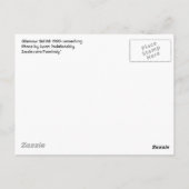 Carte postale fille glamour (Dos)