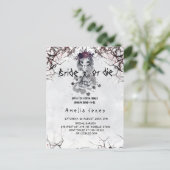 Carte Postale Fille gothique douche de mariage adorable (Debout devant)