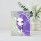Carte Postale Fille gothique : "Violetta" (Debout devant)