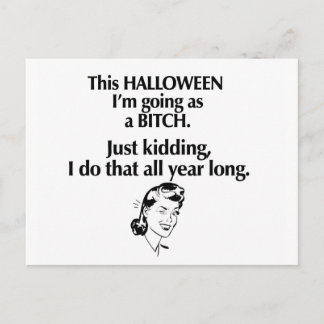 Carte Postale fille halloween