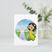 Carte Postale fille indienne (Debout devant)