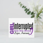 Carte Postale Fille Interrompue 1 Lupus (Debout devant)
