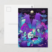 Carte Postale Fille jouant de la guitare (Devant / Derrière)