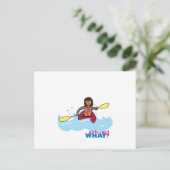 Carte Postale Fille Kayaking (Debout devant)