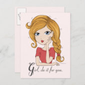 Carte Postale Fille le faites pour vous (Devant / Derrière)