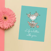 Carte Postale Fille Louveuse de Fils Whimsical