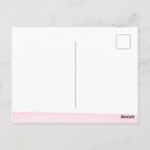 Carte Postale Fille Marbre Fleur Pétale Photo Faire-part de nais (Dos)