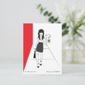 Carte Postale Fille ouvrière (Debout devant)