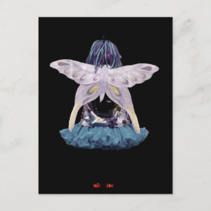 Carte Postale Fille papillon