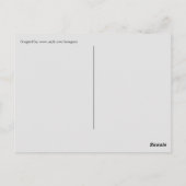 Carte Postale Fille Parapluie Rouge (Dos)