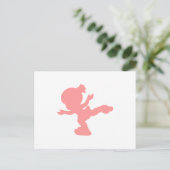 Carte Postale Fille patinant en rose (Debout devant)
