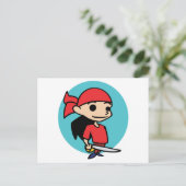 Carte Postale Fille Pirate (Debout devant)