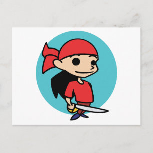 Carte Postale Fille Pirate